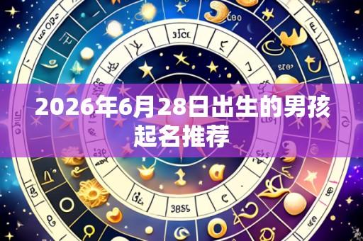 2026年6月28日出生的男孩起名推荐