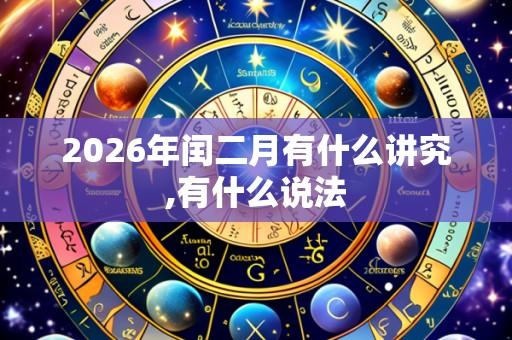 2026年闰二月有什么讲究,有什么说法