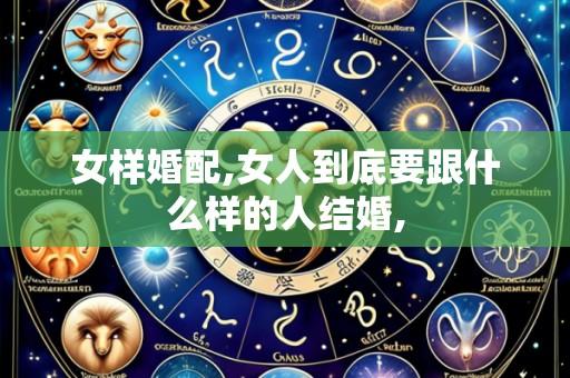 女样婚配,女人到底要跟什么样的人结婚,