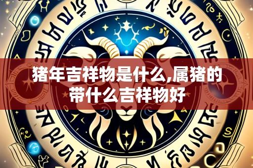猪年吉祥物是什么,属猪的带什么吉祥物好