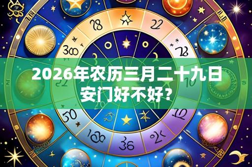 2026年农历三月二十九日安门好不好？