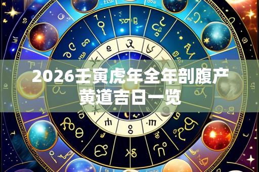 2026壬寅虎年全年剖腹产黄道吉日一览