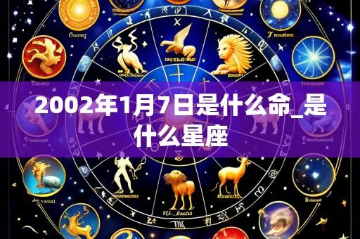 2002年1月7日是什么命_是什么星座