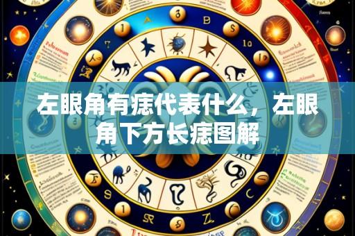 左眼角有痣代表什么,左眼角下方长痣图解