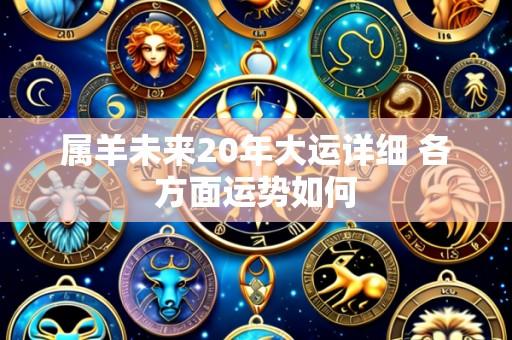 属羊未来20年大运详细 各方面运势如何