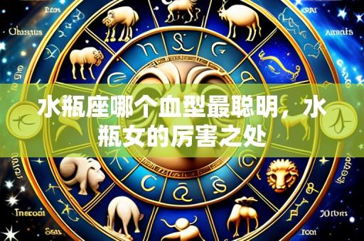 水瓶座哪个血型最聪明，水瓶女的厉害之处