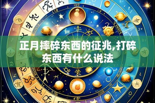 正月摔碎东西的征兆,打碎东西有什么说法