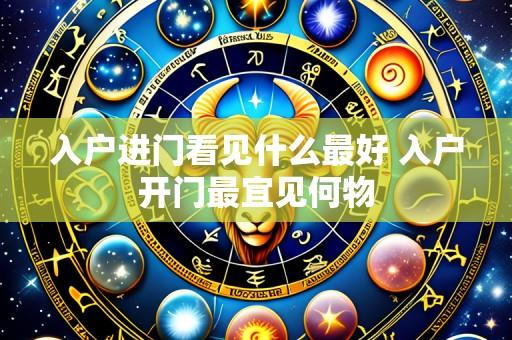 入户进门看见什么最好 入户开门最宜见何物
