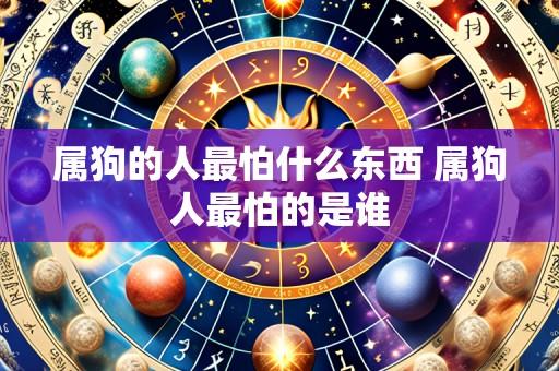 属狗的人最怕什么东西 属狗人最怕的是谁