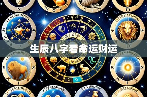 生辰八字看命运财运