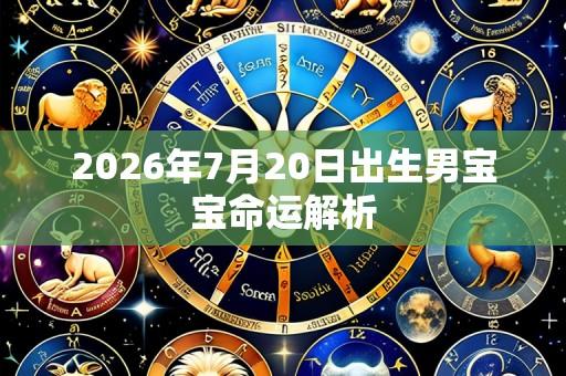 2026年7月20日出生男宝宝命运解析