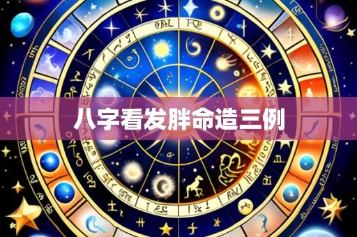 八字看发胖命造三例