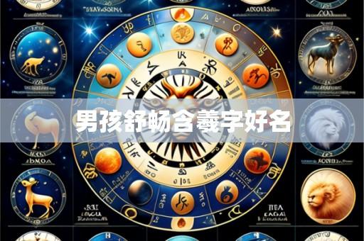 男孩舒畅含羲字好名