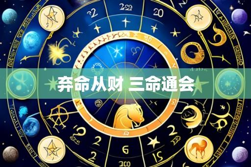 弃命从财 三命通会