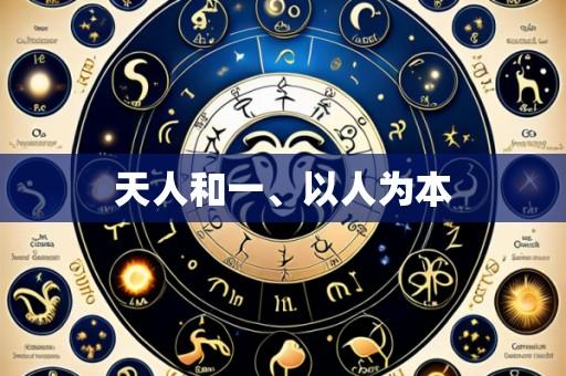 天人和一、以人为本