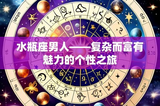 水瓶座男人——复杂而富有魅力的个性之旅