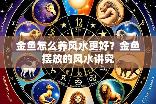 金鱼怎么养风水更好？金鱼摆放的风水讲究