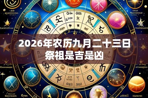 2026年农历九月二十三日祭祖是吉是凶