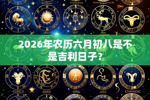 2026年农历六月初八是不是吉利日子？