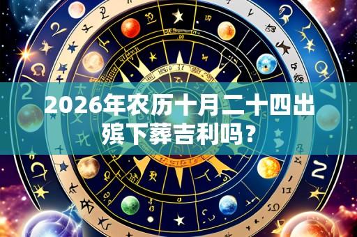 2026年农历十月二十四出殡下葬吉利吗?