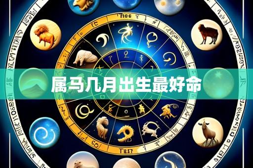 属马几月出生最好命