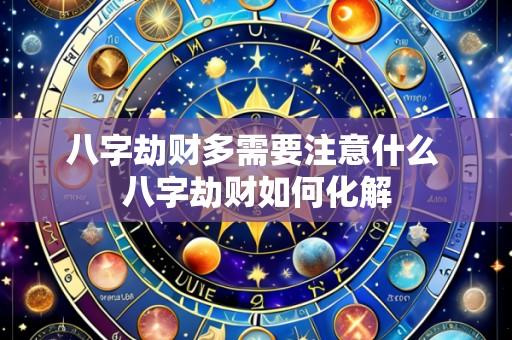 八字劫财多需要注意什么 八字劫财如何化解