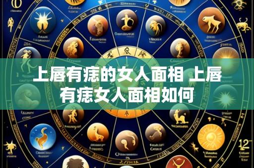 上唇有痣的女人面相 上唇有痣女人面相如何