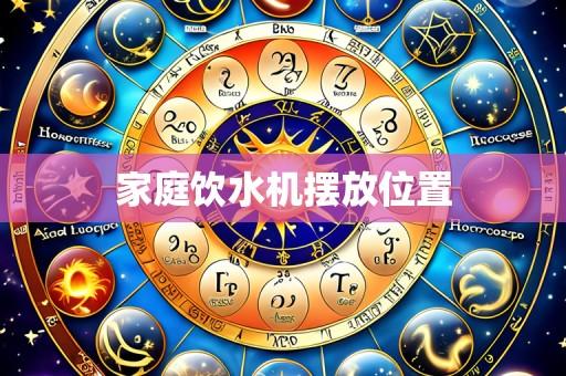 家庭饮水机摆放位置