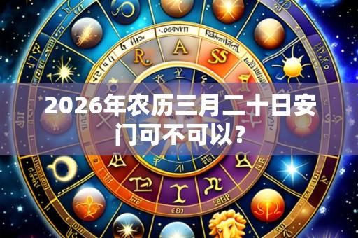 2026年农历三月二十日安门可不可以?