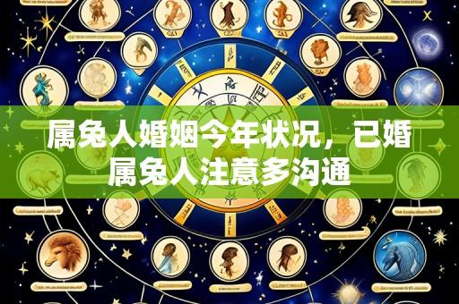 属兔人婚姻今年状况，已婚属兔人注意多沟通