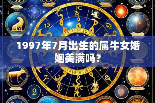 1997年7月出生的属牛女婚姻美满吗？