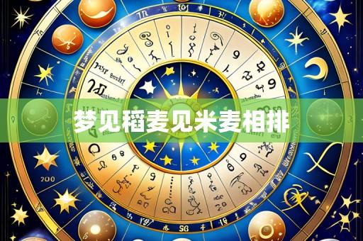 梦见稻麦见米麦相排