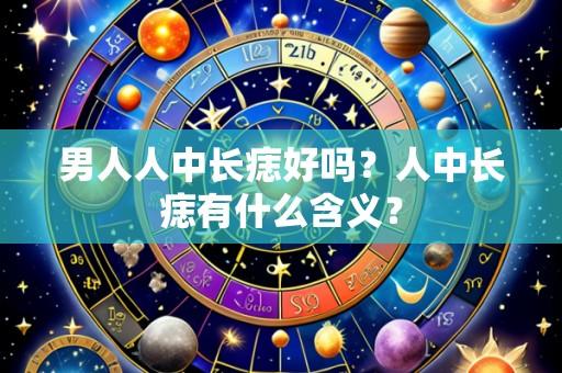 男人人中长痣好吗?人中长痣有什么含义?
