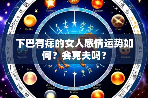 下巴有痣的女人感情运势如何?会克夫吗?