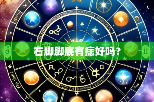 右脚脚底有痣好吗？