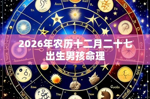 2026年农历十二月二十七出生男孩命理