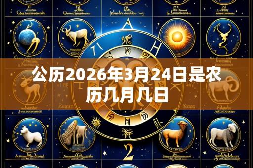 公历2026年3月24日是农历几月几日