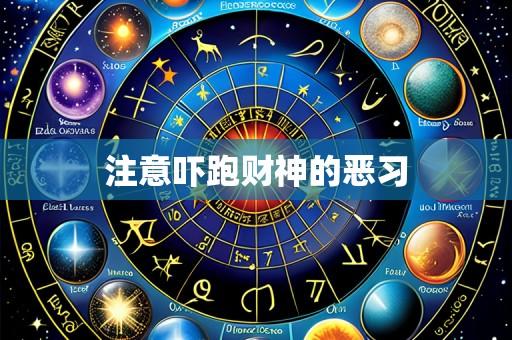 注意吓跑财神的恶习