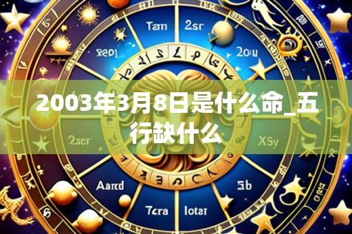 2003年3月8日是什么命_五行缺什么