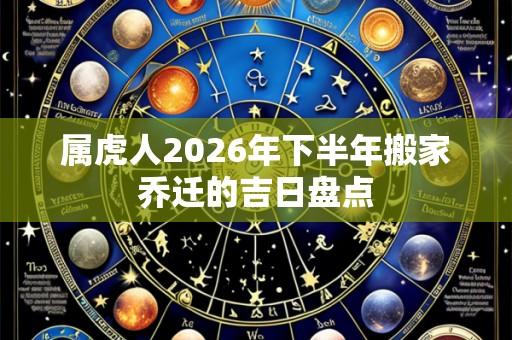 属虎人2026年下半年搬家乔迁的吉日盘点