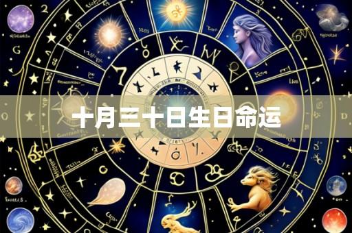 十月三十日生日命运