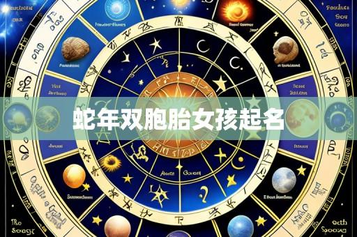 蛇年双胞胎女孩起名