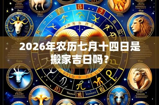 2026年农历七月十四日是搬家吉日吗?
