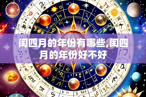 闰四月的年份有哪些,闰四月的年份好不好
