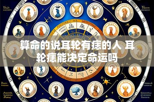 算命的说耳轮有痣的人 耳轮痣能决定命运吗