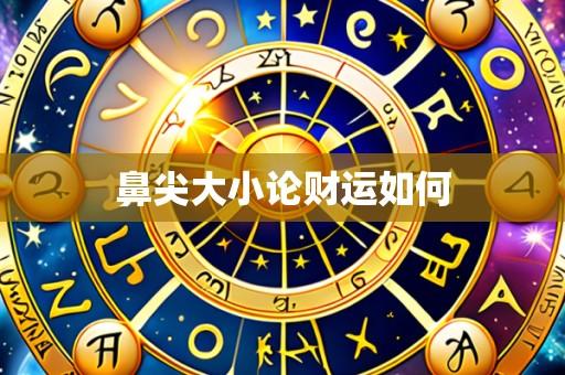 鼻尖大小论财运如何