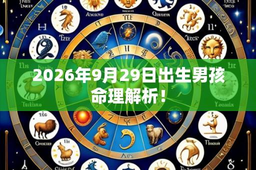 2026年9月29日出生男孩命理解析！
