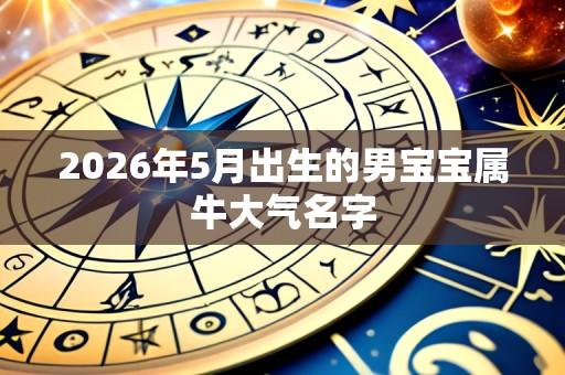 2026年5月出生的男宝宝属牛大气名字