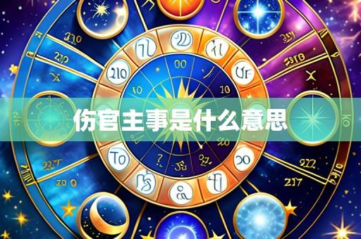 伤官主事是什么意思