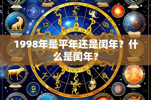 1998年是平年还是闰年?什么是闰年?